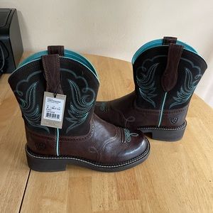 Brand new Ariat boots. These were a gift and they are too small, never worn.